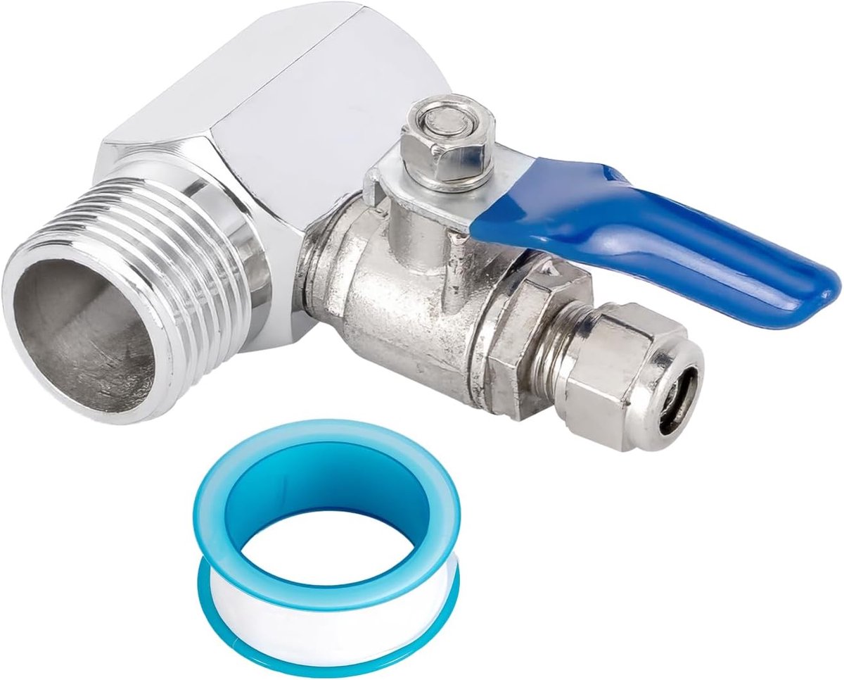 Uitschakelschakelaar RO Feed Water Adapter 1/2 PT tot 1/4 Inch (6,5 mm) Mannelijke Slang Pijp Kraan Tap Feed Omgekeerde osmose
