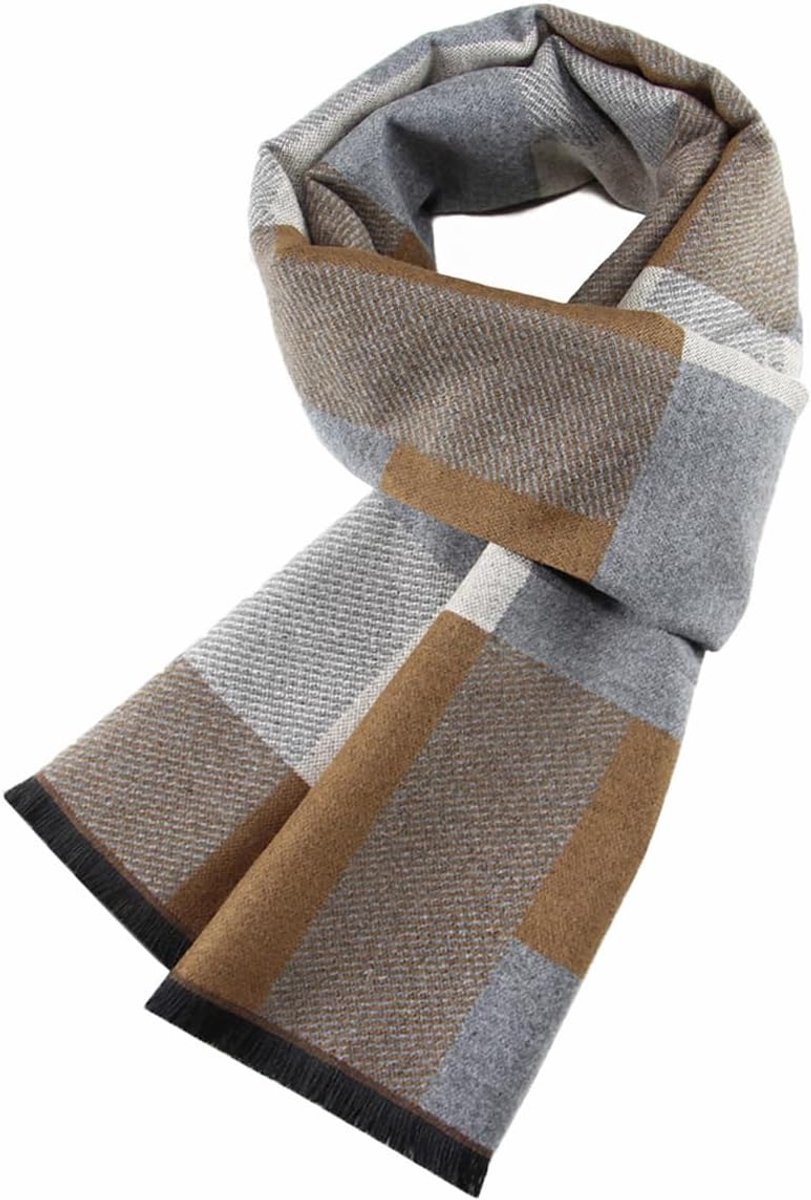 Heren sjaal winter warm dik klassiek modern imitatie kasjmier