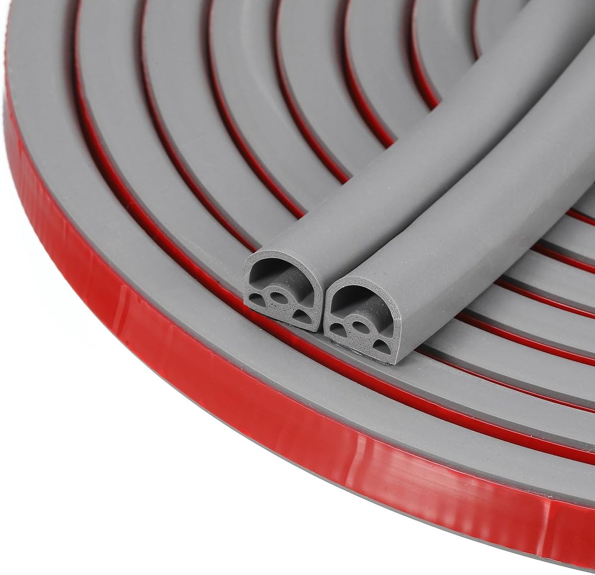 Weerstrips, deurafdichtingsstrips, 20 ft siliconen D-vormige