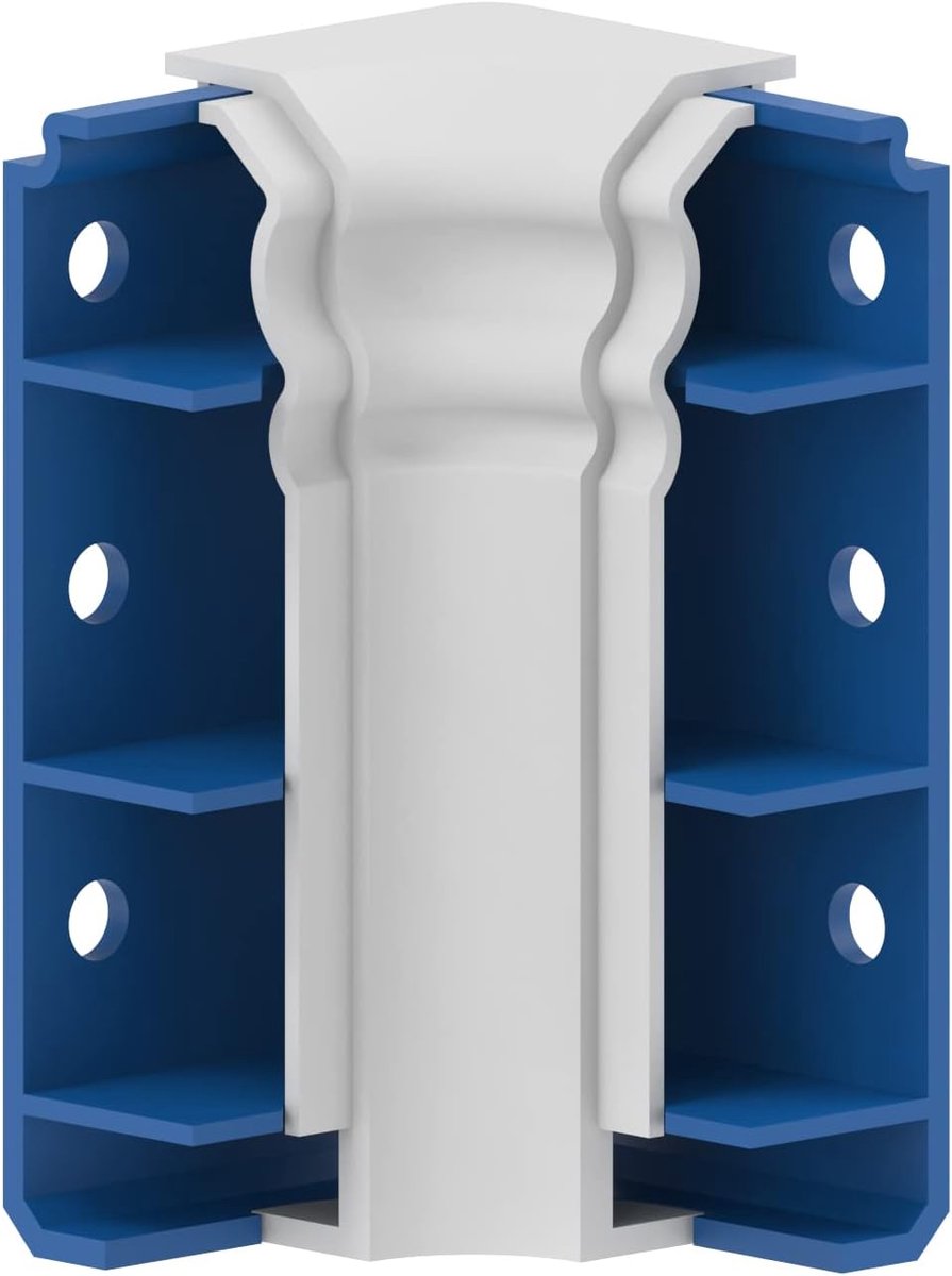 binnenhoek voor plint "Berliner Profi" van Pvc, kleur: wit Inhoud: 1