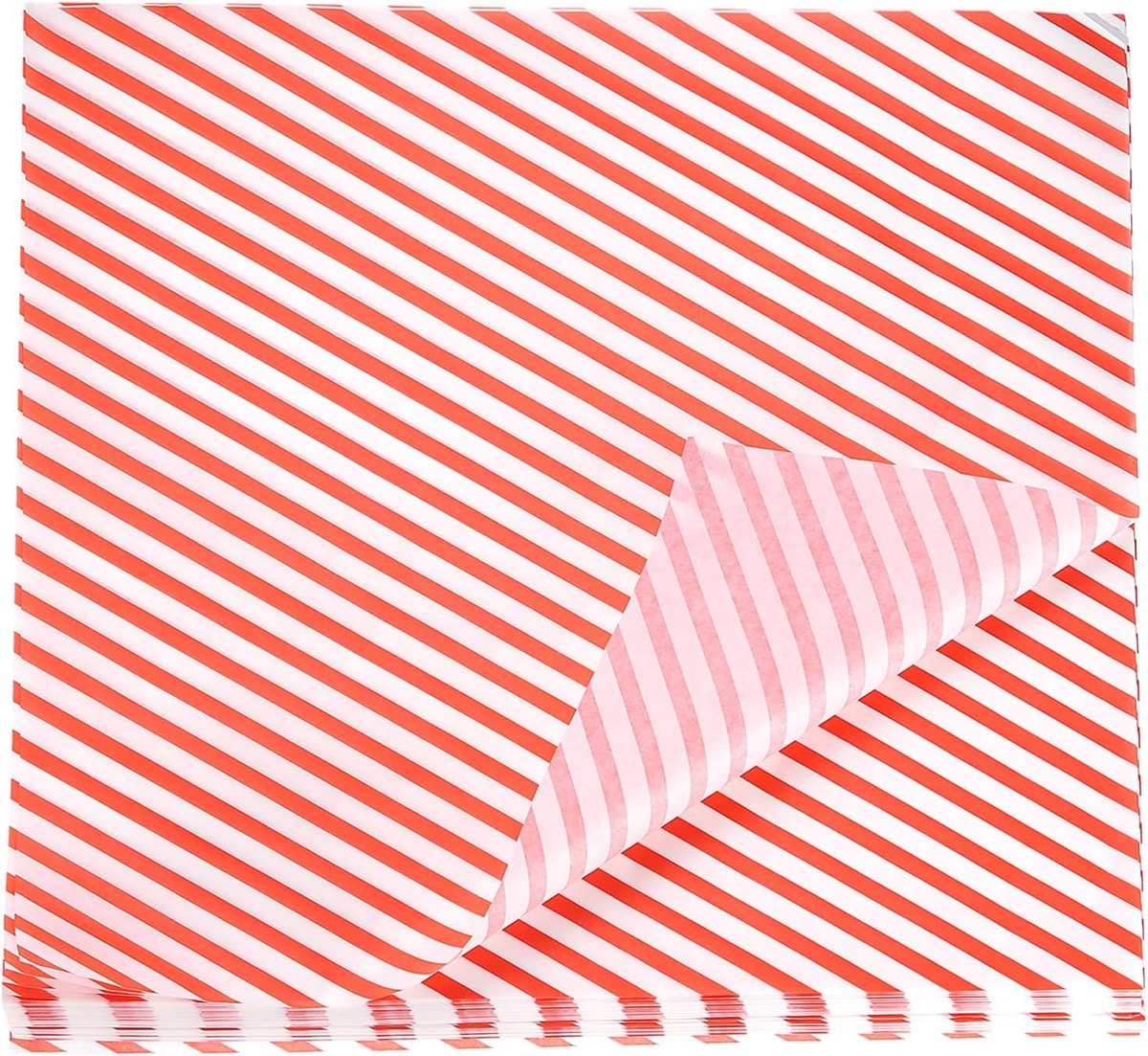 100 vellen waspapier, vierkant, gestreept, 30 x 30 cm