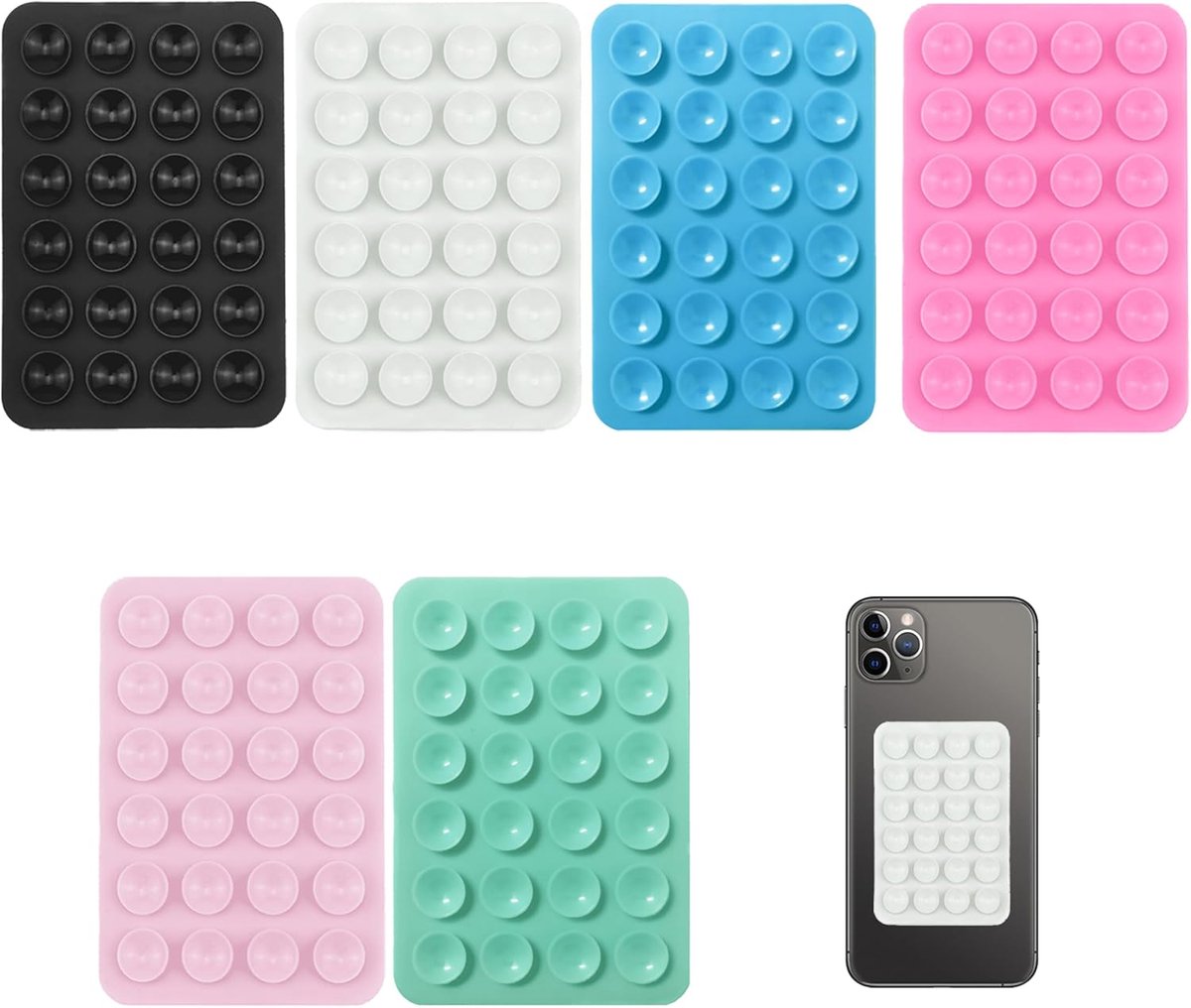 6 stuks siliconen telefoonhoesjes, siliconen telefoonhoesjes met
