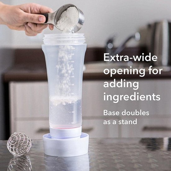 1000ML Batter Mixer Fles, Deegmixer voor Pannenkoeken, Handdeegdispenser met Meetmerken en Mengbal, Persfles Geen Lekkage Eénhandig, Deegdispenser Multifunctioneel, voor Pannenkoeken, Wafels, Crêpes — afbeelding 5