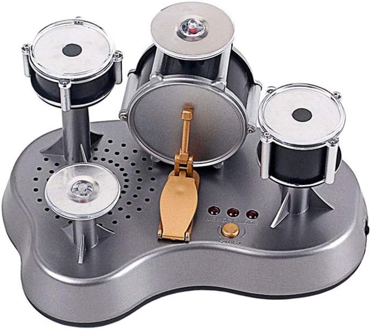 Mini vingerdrumset, tafelmodel, touch drummen met led-licht, jazz percussie