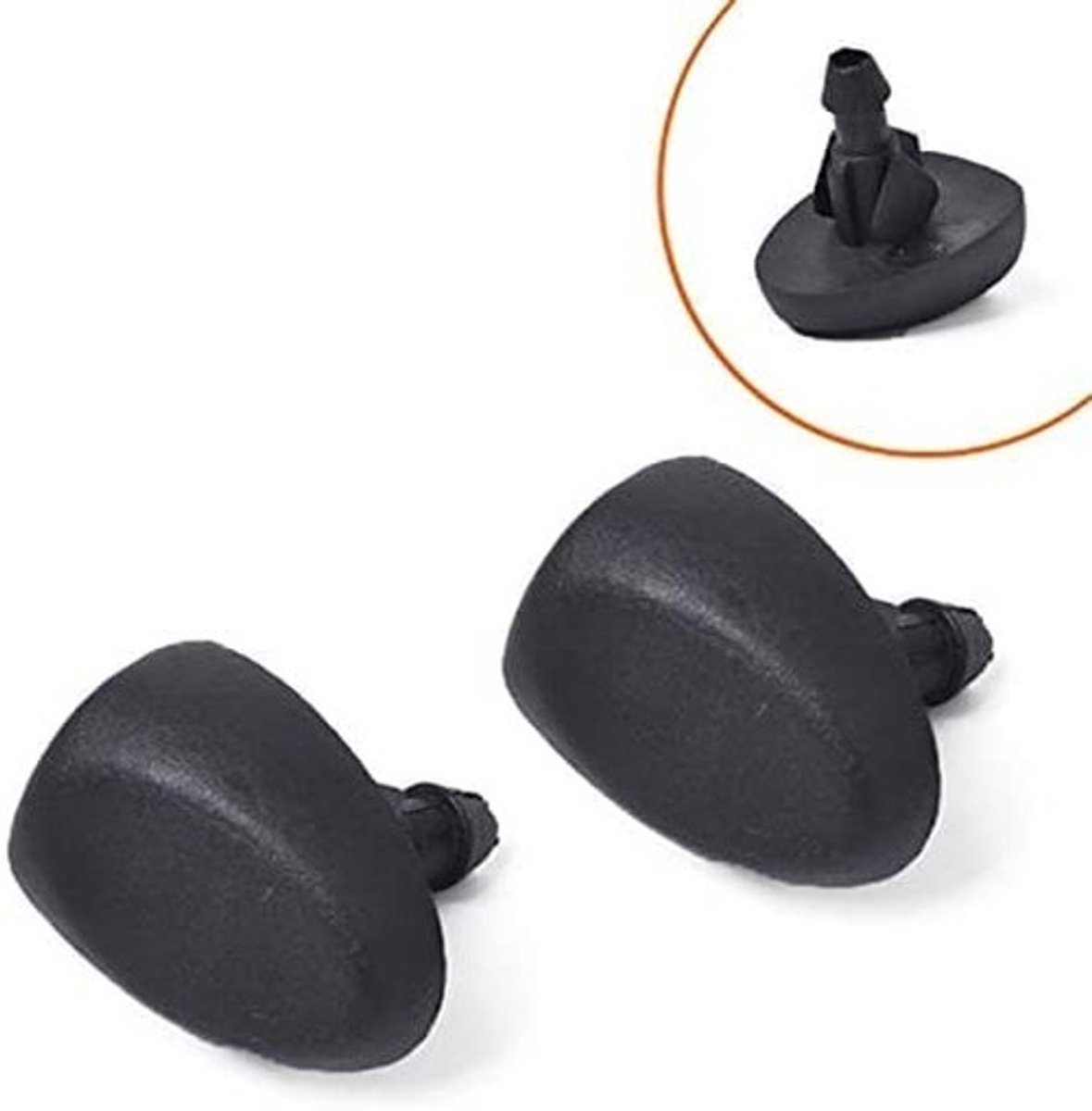 Omgoods - 2 Stuks Wiper Jet Water Spray Nozzle 6438V8 voor Peugeot 207/306/307 (1993-2007)