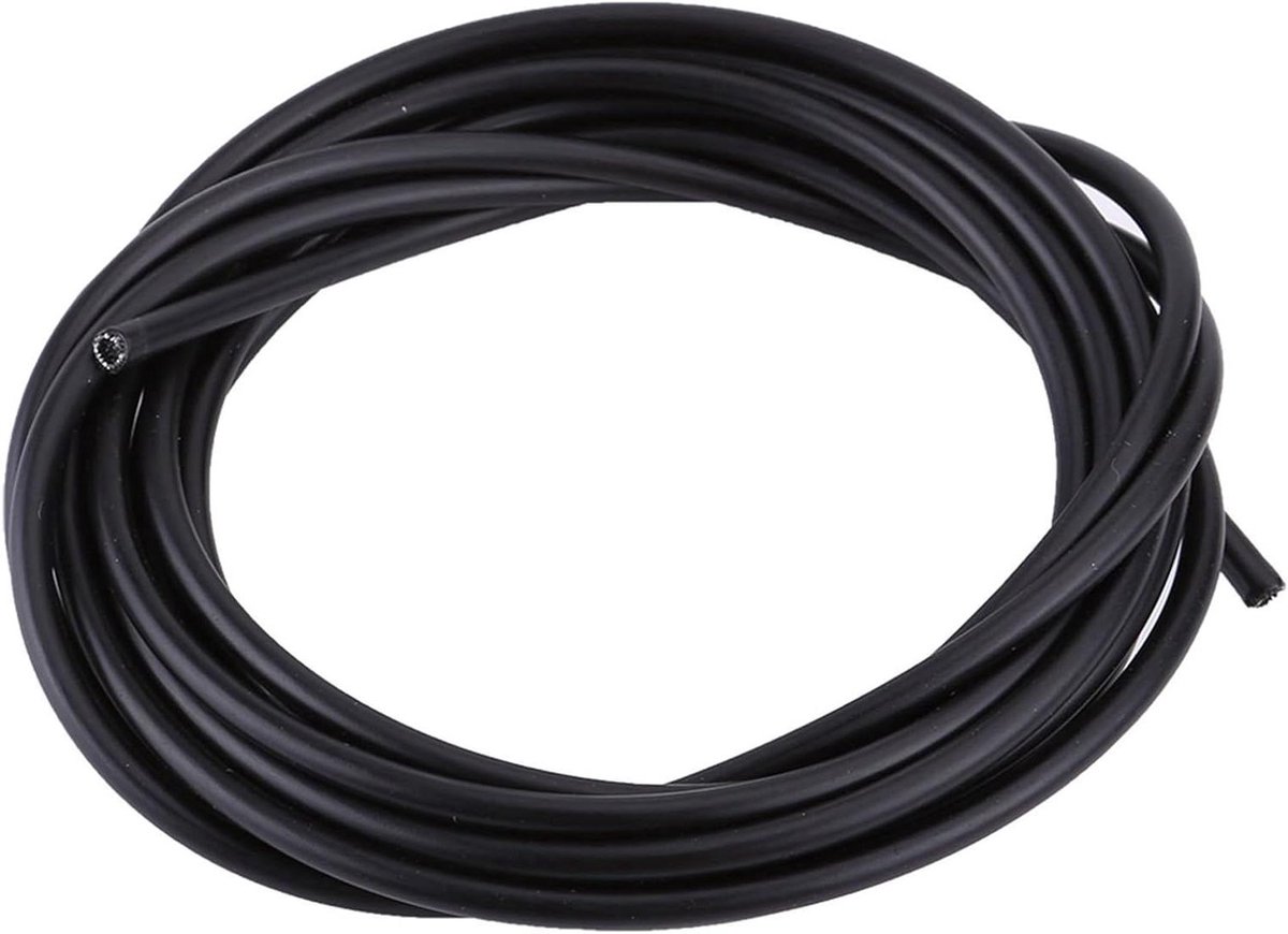 Fiets Versnellingskabel - Fietskabels Set - Fietsonderhoud - Duurzaam Rubber Buitenkant - 3 meter - Zwart