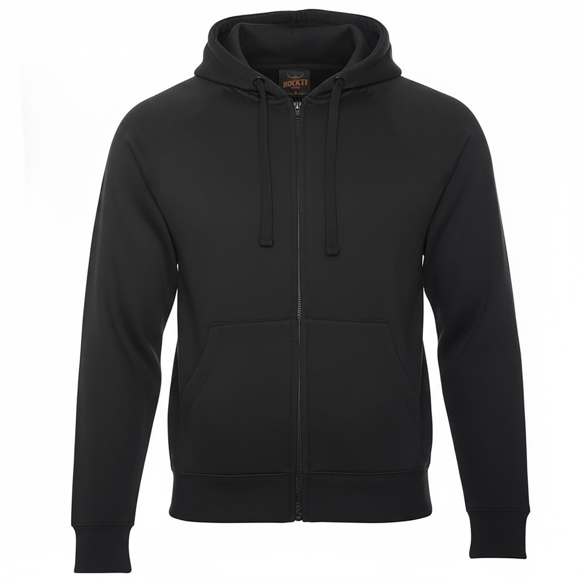 Omgoods - Heren Hooded Jacket met Rits - Zwart en Casual