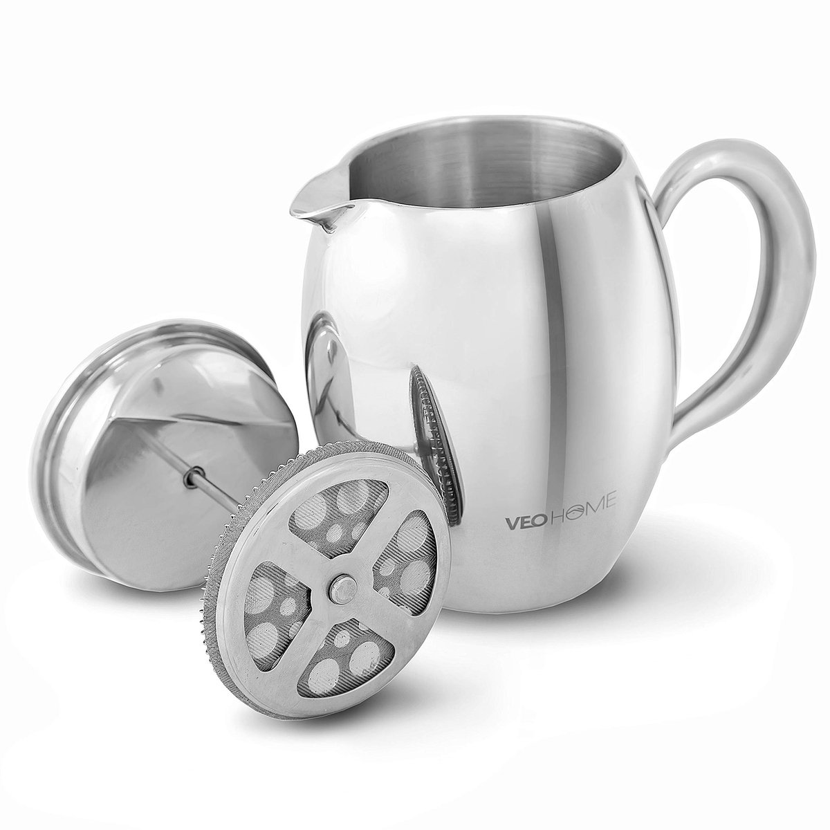 Omgoods - Cafetiere French Press Koffiezetter - Dubbelwandig, 0.75L