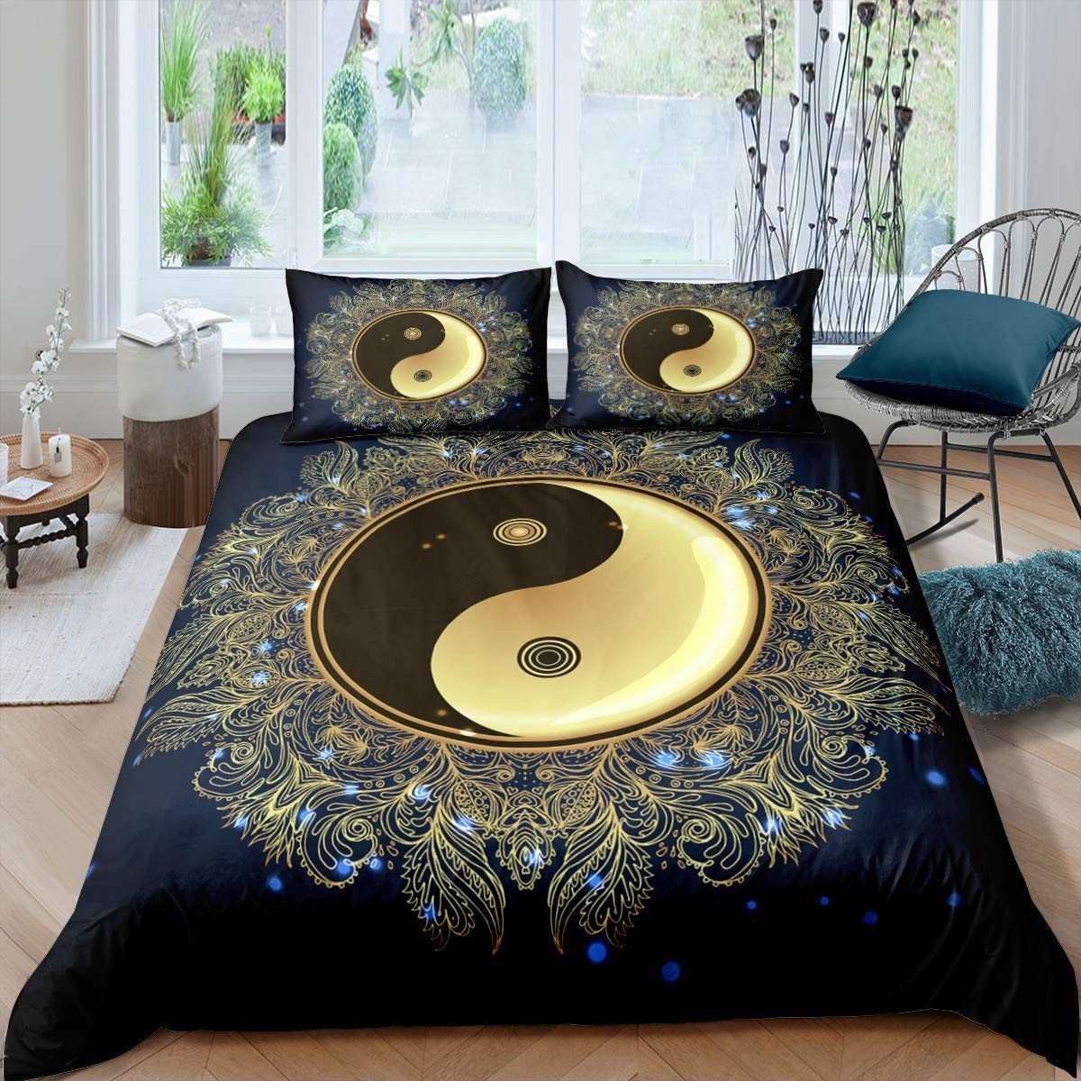 Omgoods - Yin Yang Bedlinnen Set voor Kinderen met 2 Kussenslopen