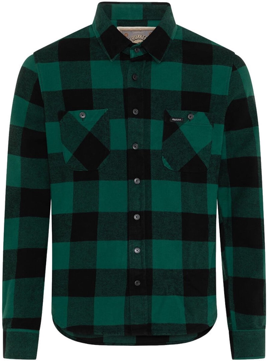 ROKKER Denver 2 Groen Zwart Motorshirt - Jas