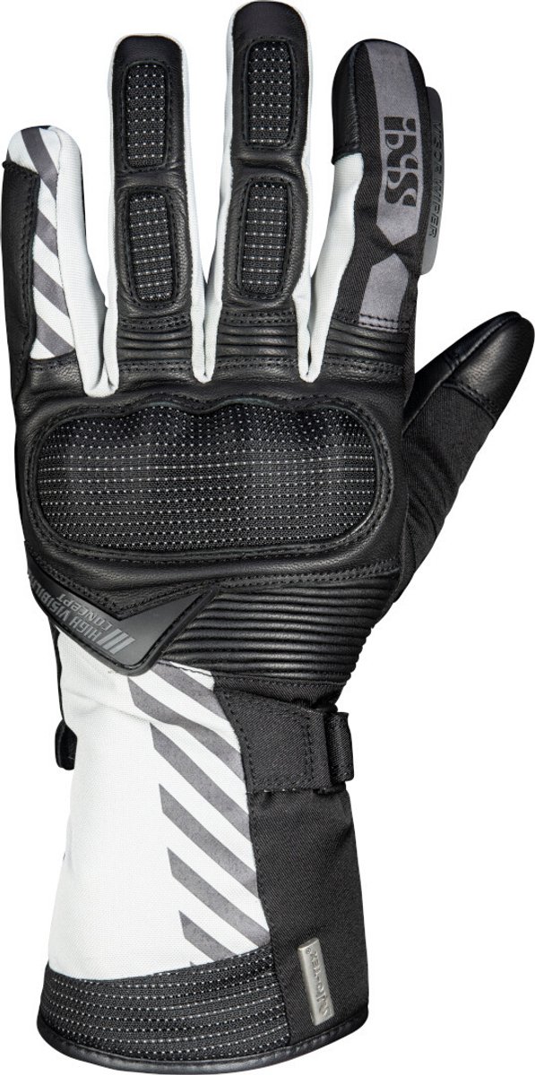 IXS Glasgow-ST 2.0 Zwart Grijs Handschoenen - Handschoen