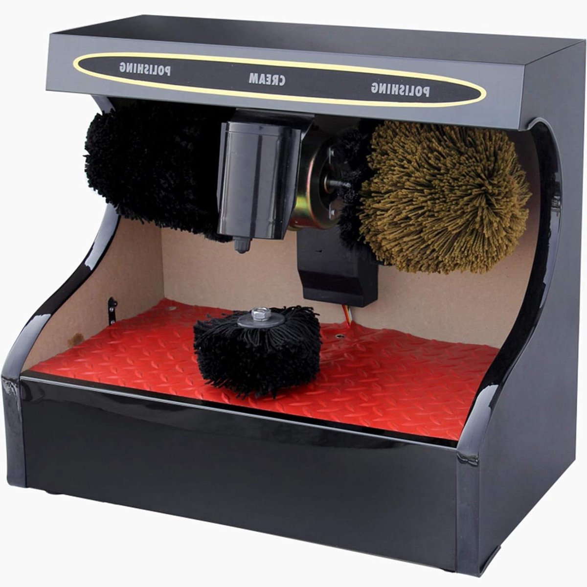 Automatische Schoenpoetser - Schoenpoetsmachine Elektrisch - Schoenen Poetsen - Dubbele Motoren Infraroodsensor - 51x32x50CM - Zwart