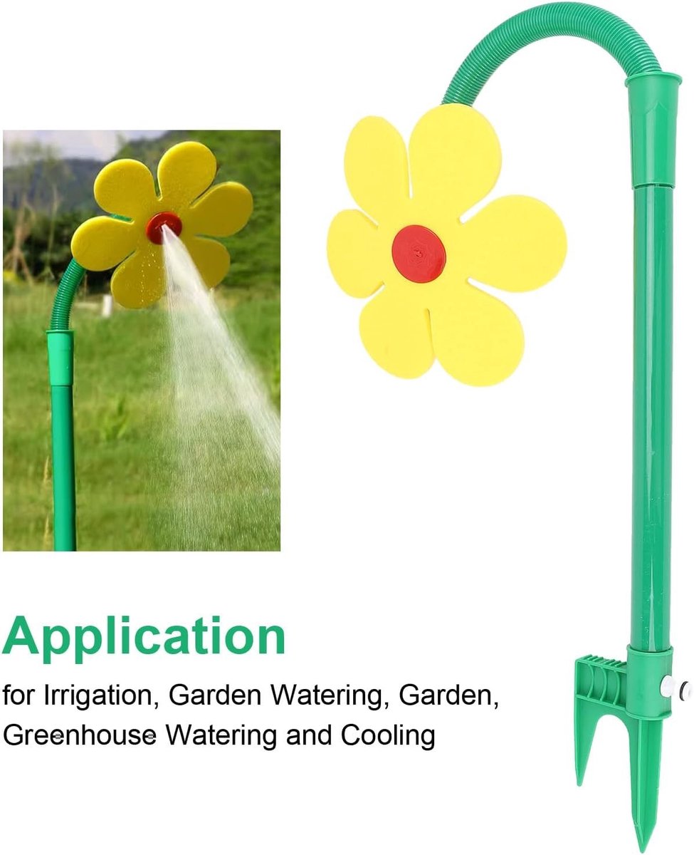 Dancing Flower Sprinkler voor Kinderen, Plastic Tuinspuiter voor Waterplezier en Spelletjes in de Tuin, Ideaal voor Honden en Kinderen