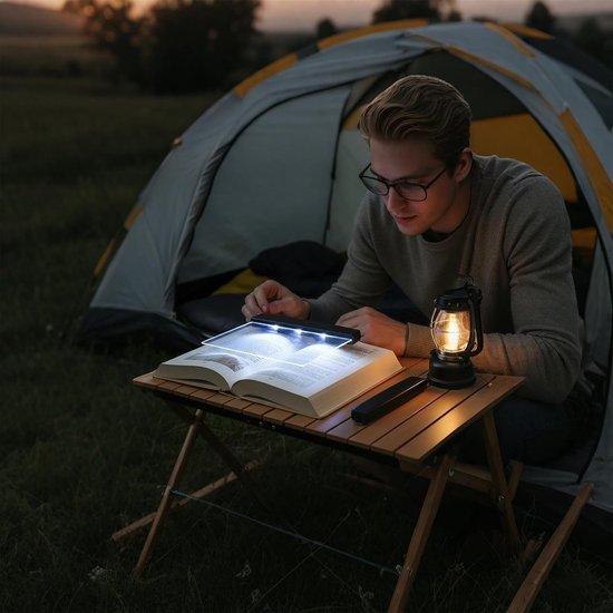 Boek Verlichting - Leeslamp - Boeken Lezen - Natuurlijk Daglicht Effect - 10 x 5 x 0.1 cm - Zwart — afbeelding 2