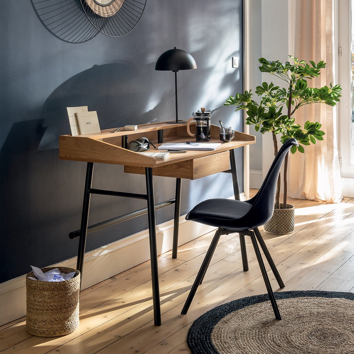 Atmosphera Josan bureau - 1 Bureaulade - Bruin en zwart