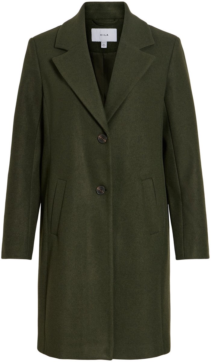 VILA - VICLAUDIA BUTTON COAT - NOOS - Dames - Gewatteerde jassen