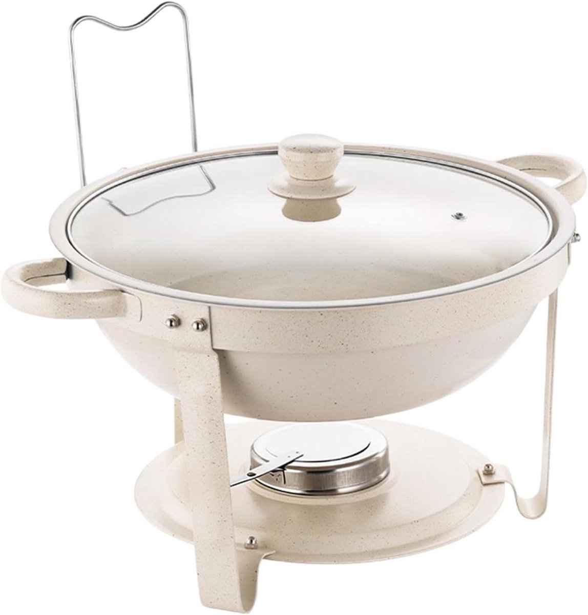 Buffet Warmers - Warmhoudschalen Serveerschalen - Feesten Warm Houden - Dubbele Vacuüm Isolatie - 35 cm - Wit