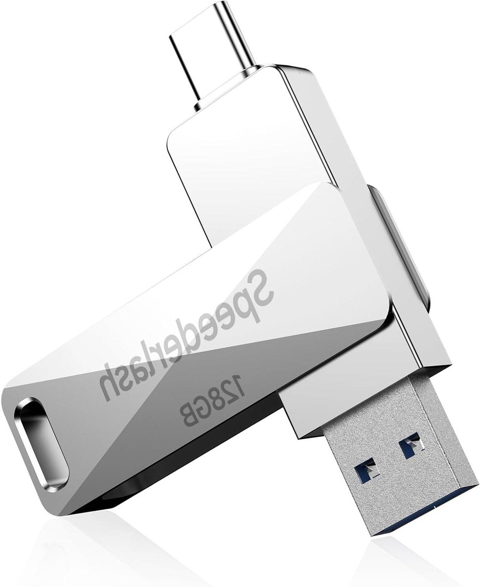 USB Flash Drive - Geheugenstick Thumb Drive - Bestanden Overzetten - Dubbele USB A & C Poort - 128 GB