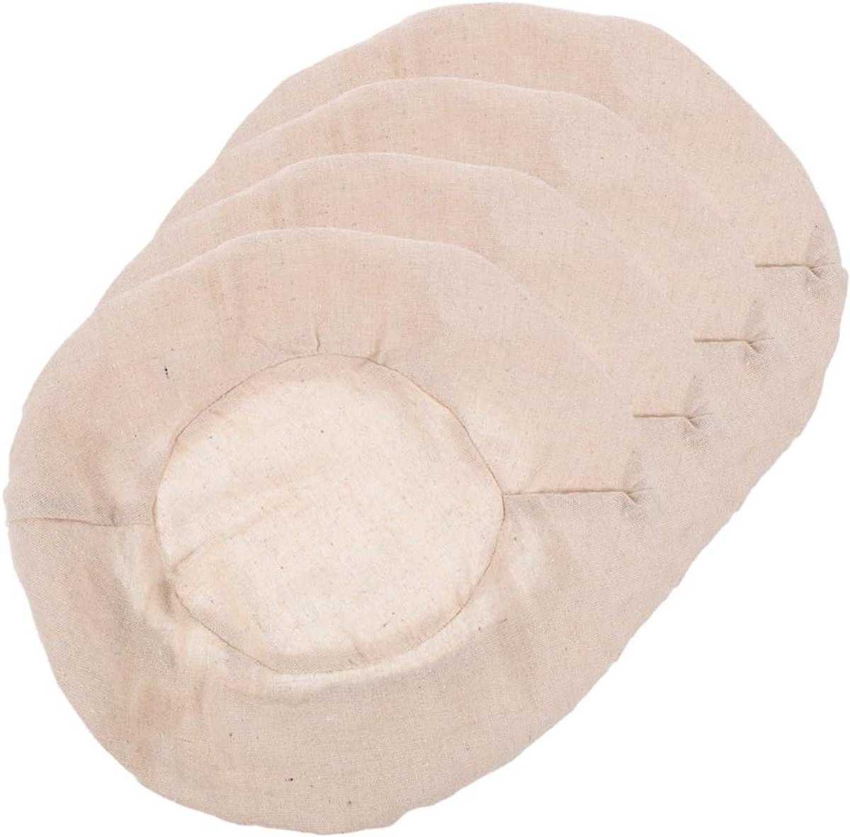 Ronde Brood Rijsmanchet - Liner voor Bakmand - Zuurdesembrood Bakken - Ademend Katoen Linnen - 20 cm - Beige