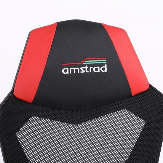 SnelShoppen - Gaming Chair 02-RED, Ergonomische Gaming Stoel met Ademend Mesh, Verstelbare Rugleuning tot 135°, Lendensteun, Zwart en Rood voor Gaming van snelshoppen — afbeelding 3