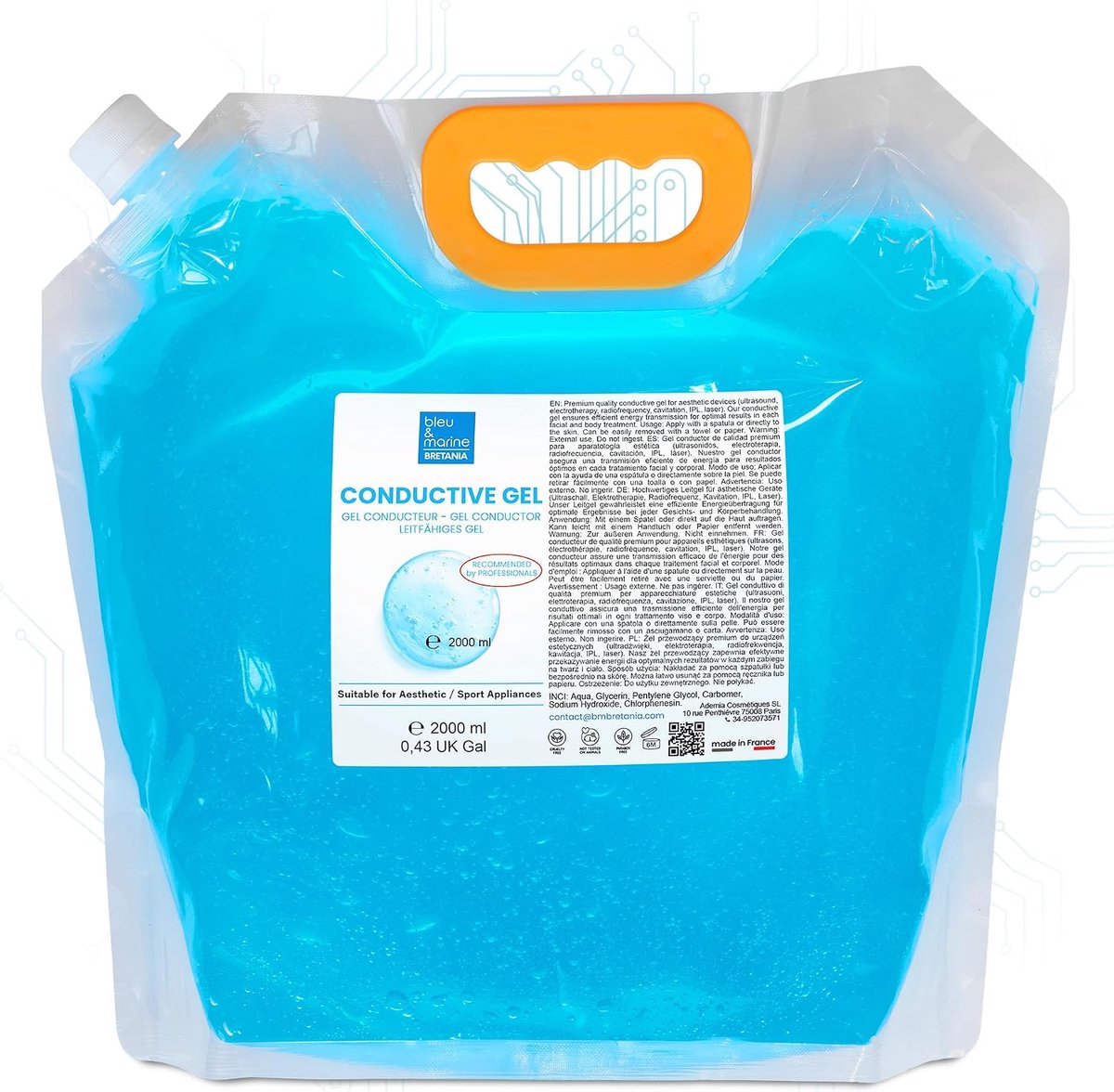 SnelShoppen - Professionele geleider gel voor radiofrequentie, elektro-stimulator, ultrasone behandeling, elektroden, cavitatie, puls licht epilator,