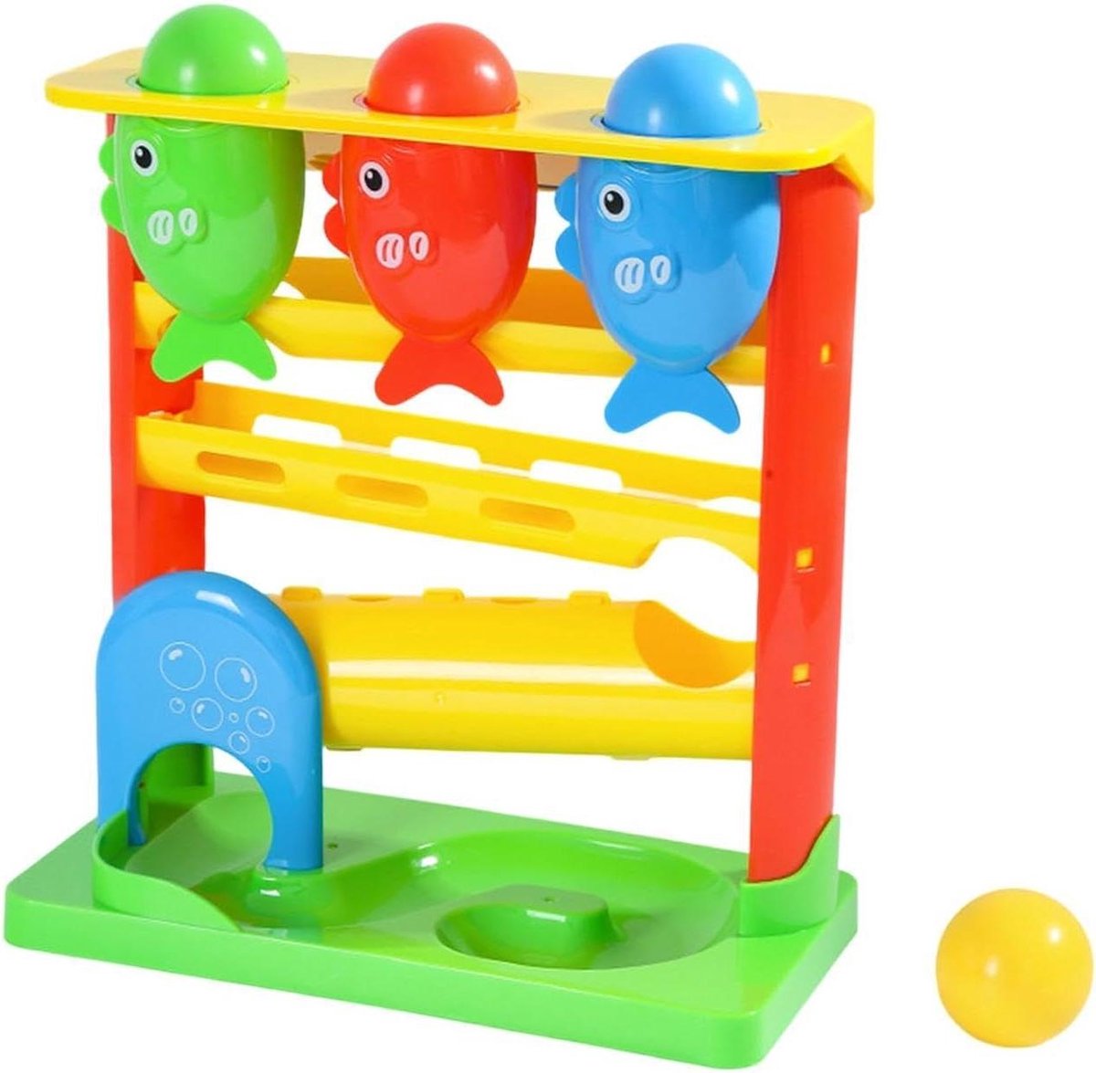 Knikkerbaan Speelgoed - Ballenval Speelgoed - Motorische Ontwikkeling - Dynamisch Licht en Geluid - 27 x 22 x 11 cm