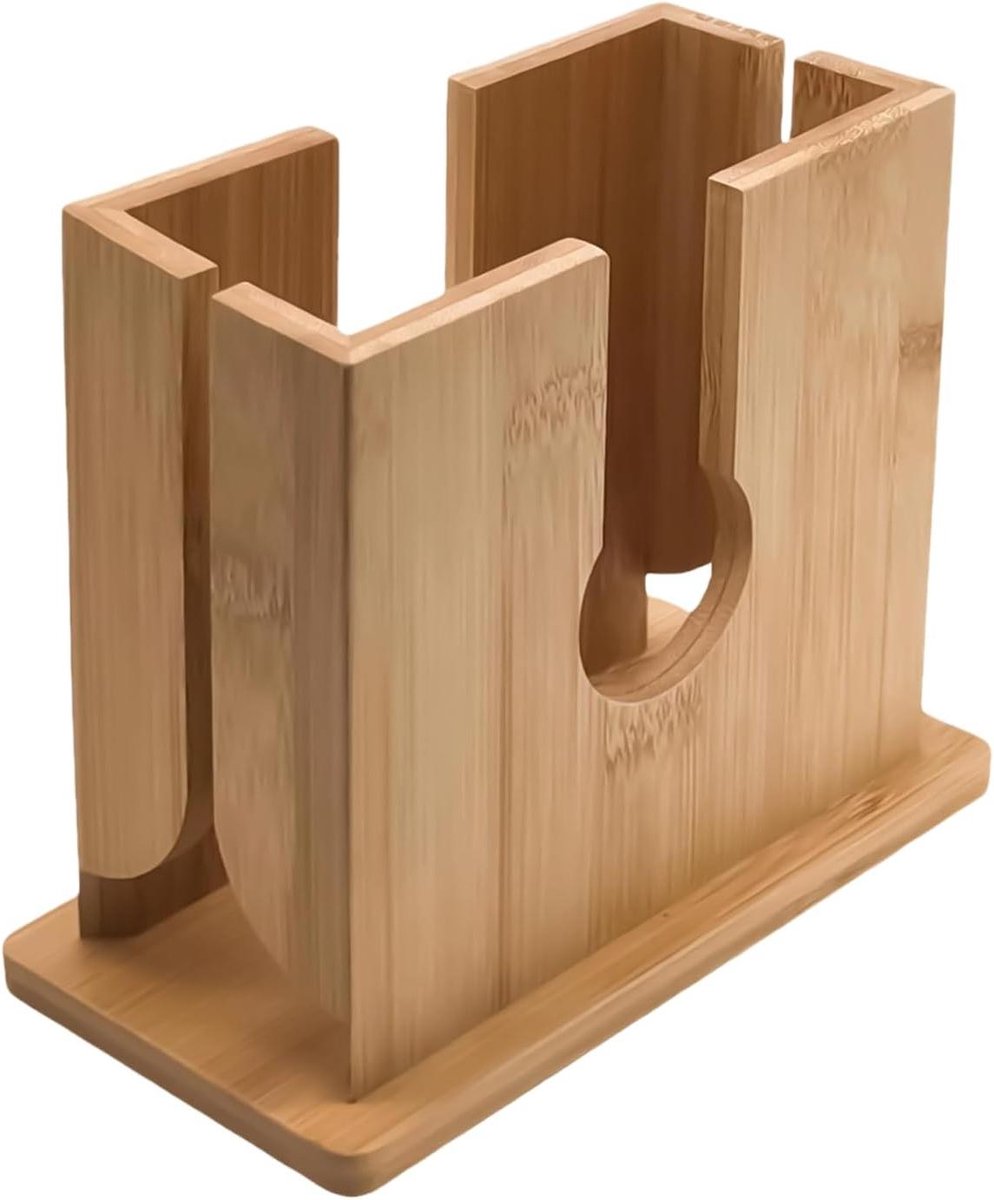 Bagel Snijmachine - Broodsnijder Keuken - Ontbijt Bereiden - Gelijkmatig Snijden - 15 x 13.5 x 7.8 cm - Houtkleur