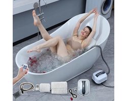Bad Massage Mat - Bubbelmat Bad - Ontspannen in Bad - 114 Luchtstralen - 120x43 cm - Wit