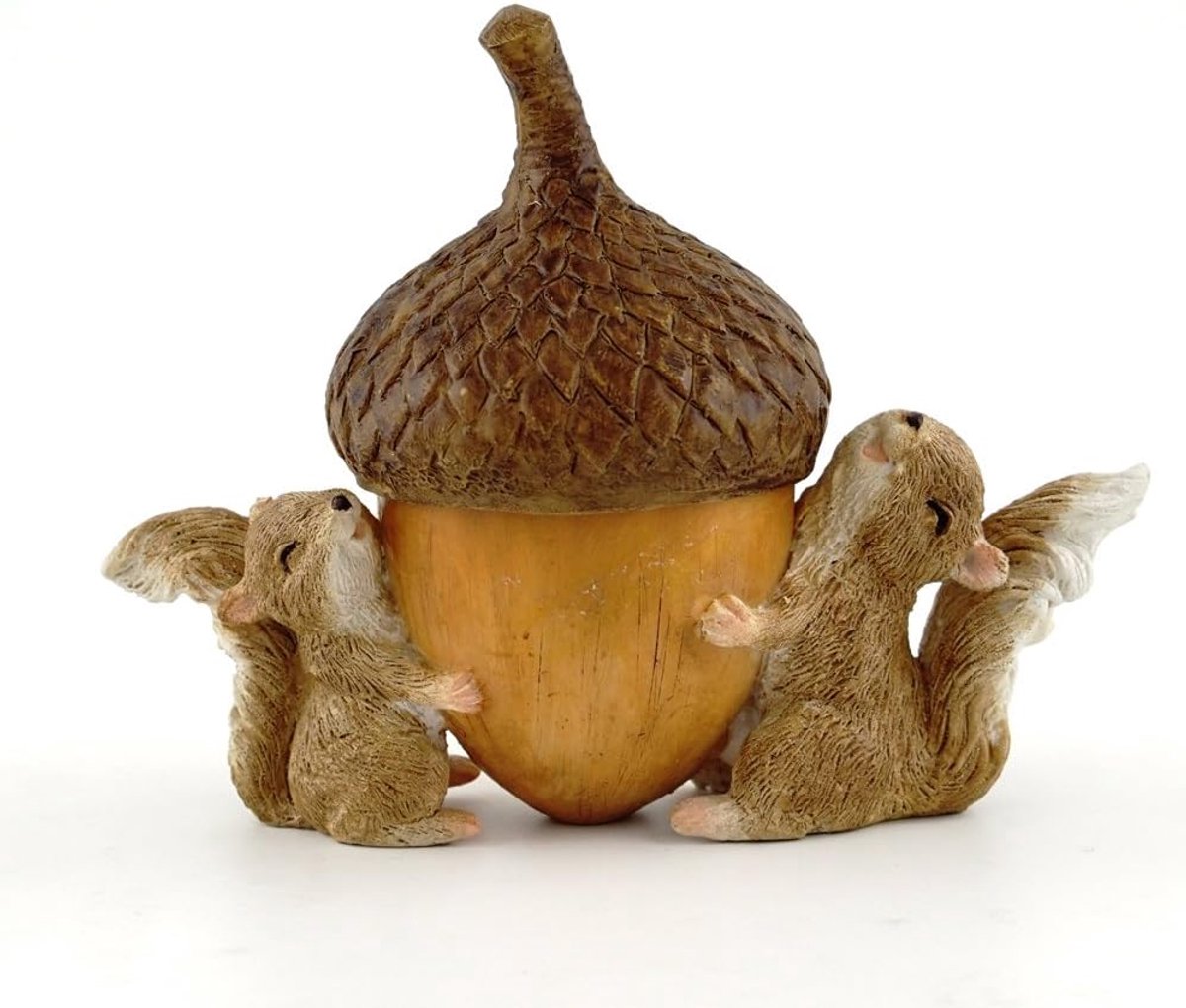 Collection Miniatuur Tuin Eekhoorns Dragen Snuisterij Doos met Geheim Compartiment Decor, Klein