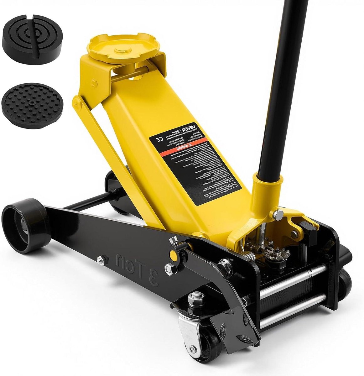 Hydraulische Garagekrik - Auto Krik Vloerkrik - Voertuigen Hefen - Met Voetpedaal - 3 Ton 50 cm - Zwart