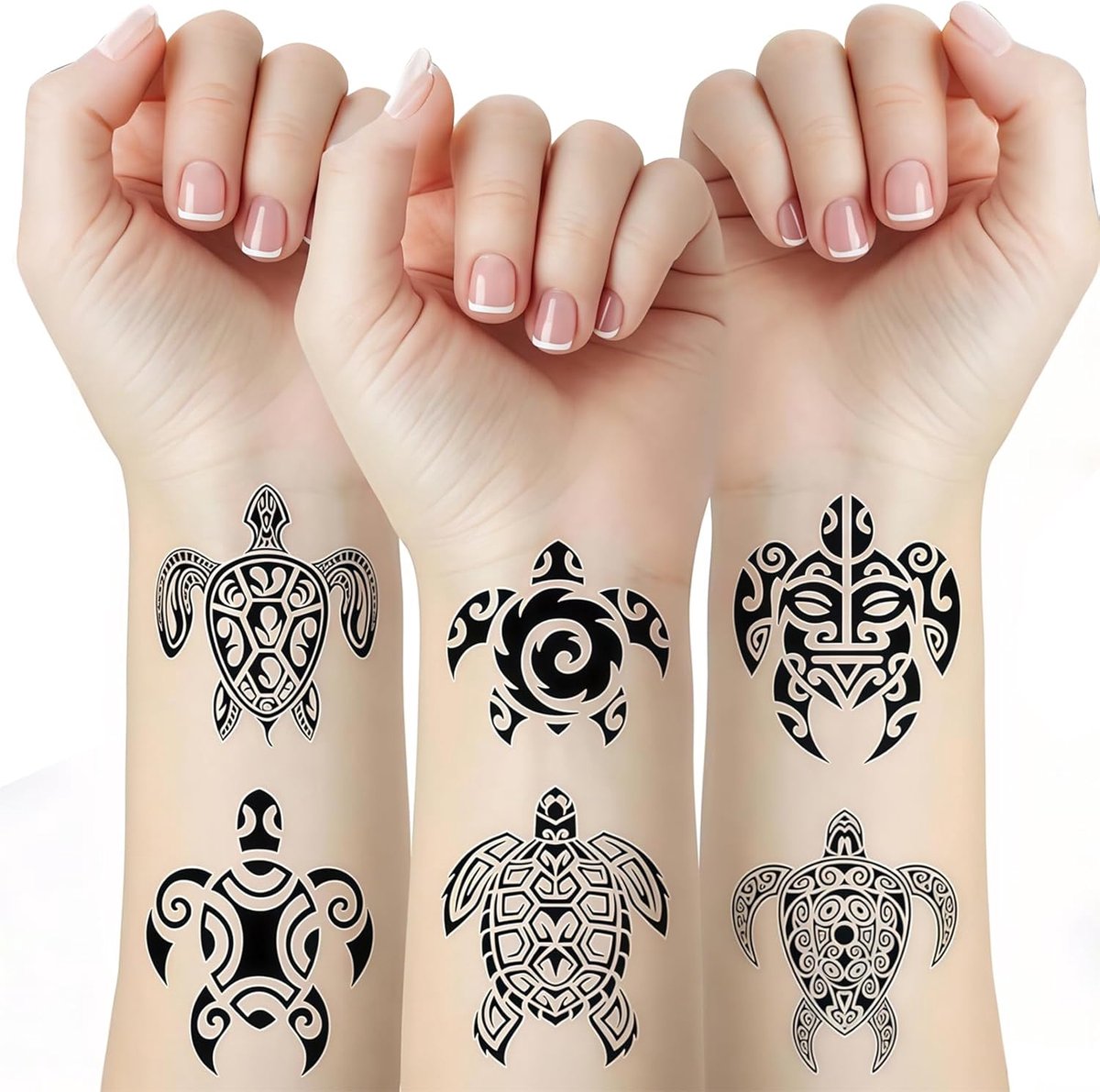 Tijdelijke tatoeages zwart tribal Maori zee dieren tattoo tijdelijke tatoeages waterdicht lichaamsstickers mannen vrouwen feest decoraties nep tattoo