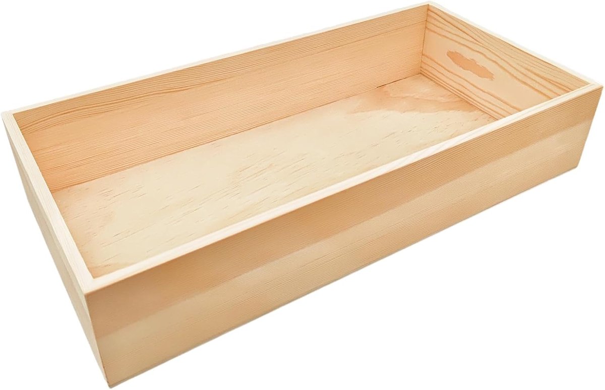 Dozen, rechthoekige organizer van 40 x 20 x 8 cm - rustieke
