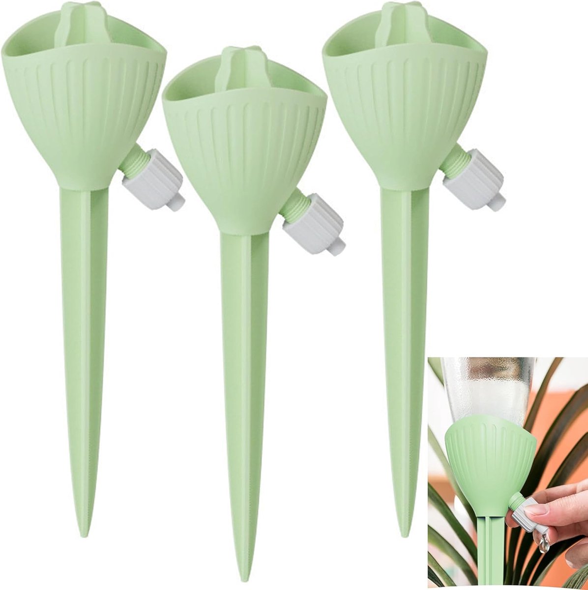Waterdispenser voor planten, zelfbewatering, gietballen, 3 stuks