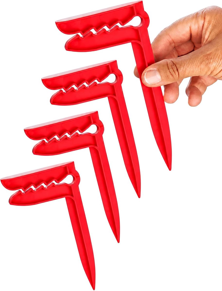 Clips voor strandhanddoeken, set van 4 stuks, haringen, kwaliteit