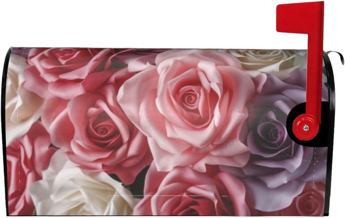 Magnetische brievenbushoezen - Brievenbus decoratie wraps - Brievenbus versieren - Waterdicht Oxford materiaal - Standaard en groot formaat - Zwart