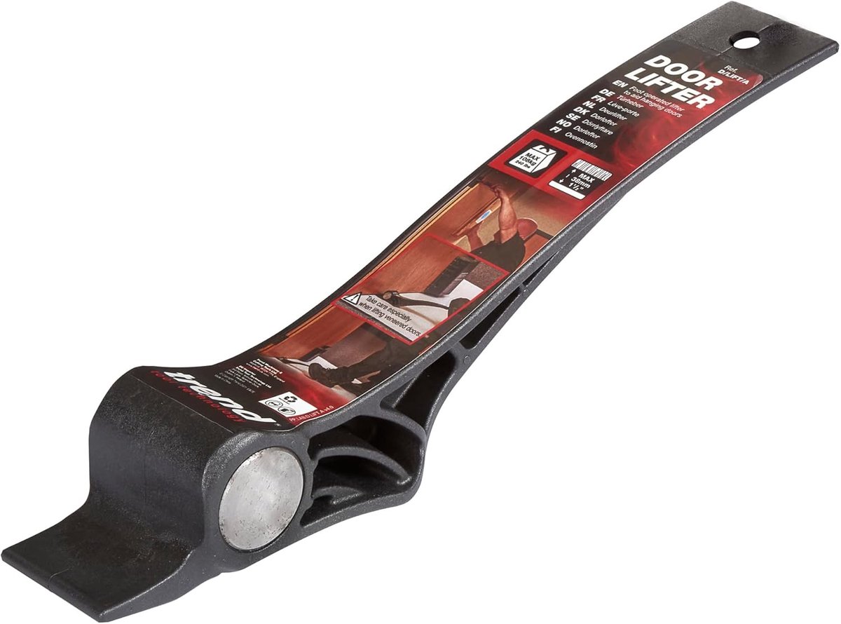Deur Lift - Deurhulp - Deuren Ophangen - Voetbediend - 38mm Hefhoogte - Zwart