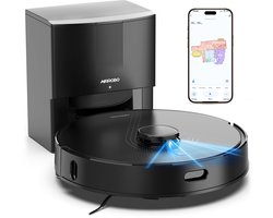 AIRROBO Q20 - Robotstofzuiger - voor nat en droog - Met dweilen en stofzuigen - Zuigkracht van 8000 Pa - AI-gestuurde laserobstakelvermijding - App-bediening - 2 jaar garantie