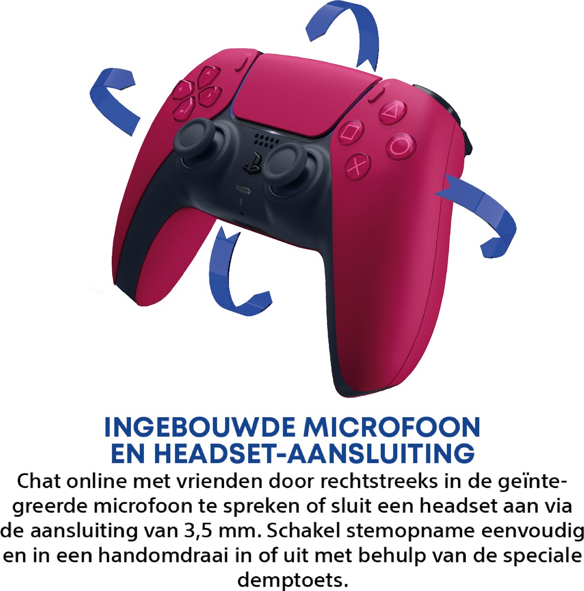 Sony PS5 DualSense Draadloze Controller - Cosmic Red – foto 5