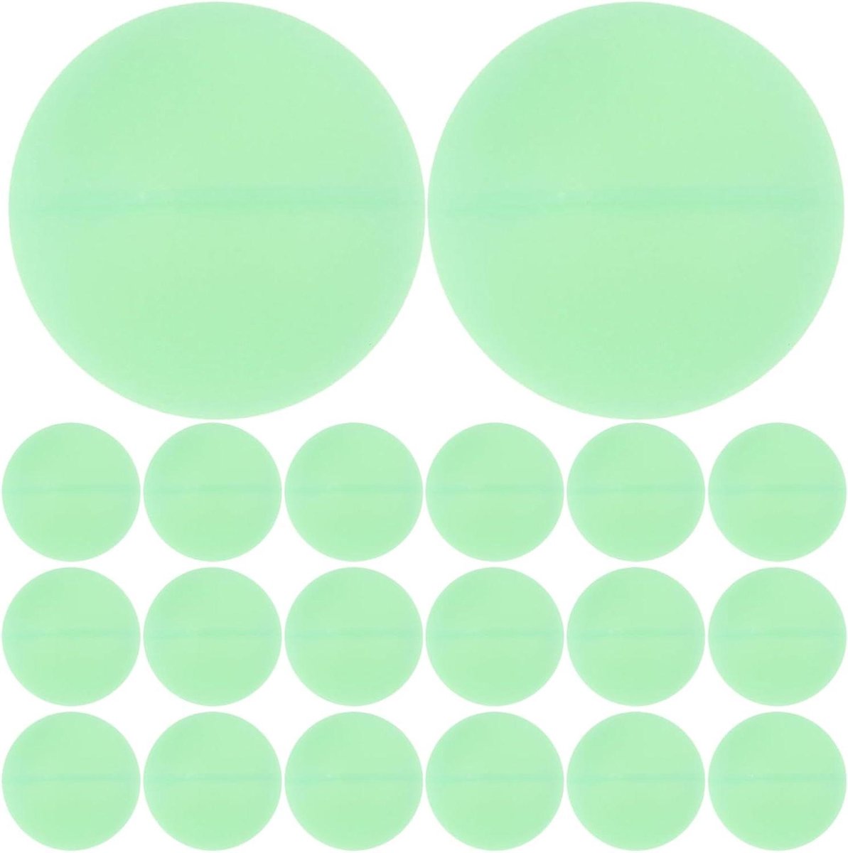 Lichtgevende Pingpongballen - Glow in the Dark Ballen - Buitenfeesten Spelen - Standaard Formaat - 40 mm - Wit