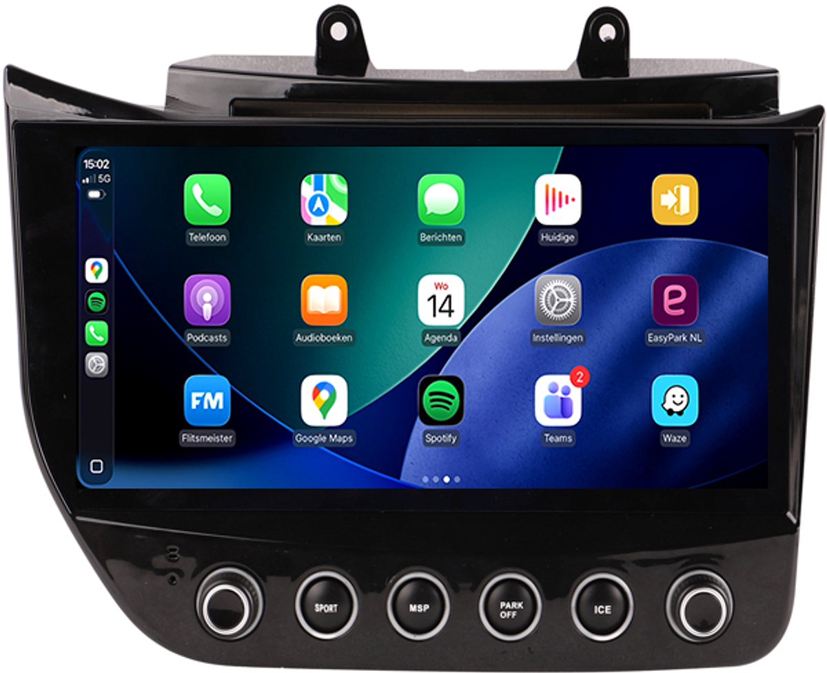 CarPlay autoradio geschikt voor Maserati GT/GC Gran Turismo | 2007 t/m 2015 | Cartronix CTX-113960 | 2007 2008 2009 2010 2011 2012 2013 2014 2015 | 10.3 inch | Android 15 | Draadloos Apple CarPlay & Android Auto | 8GB + 128GB | Bluetooth & Wifi