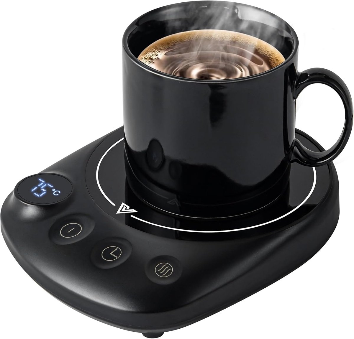 SnelShoppen - Cup Warmer, Elektrische Drinkwarmer voor Koffie, Thee, Warme Chocolade - Intelligente Kaarsenwarmer met 4 Temperatuurinstellingen en Aut