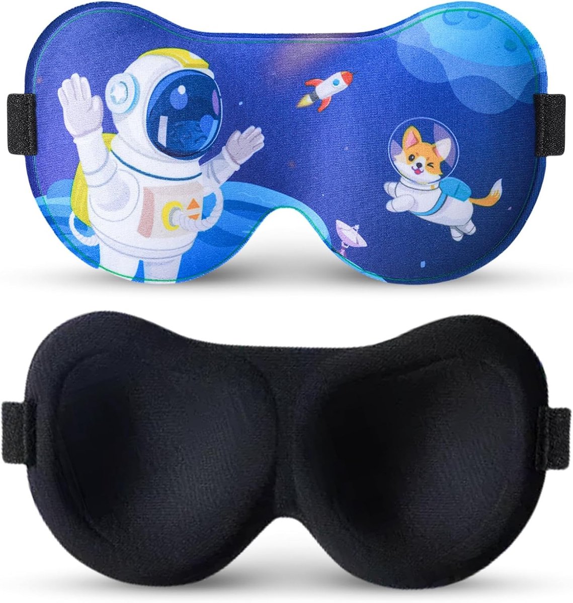 3D Slaapmaskers voor Kinderen - Verstelbare Slapen Maskers met Schattige Cartoon Patroon, Ideaal voor Rustgevende Slaap, Oogbedekking voor Kinderen