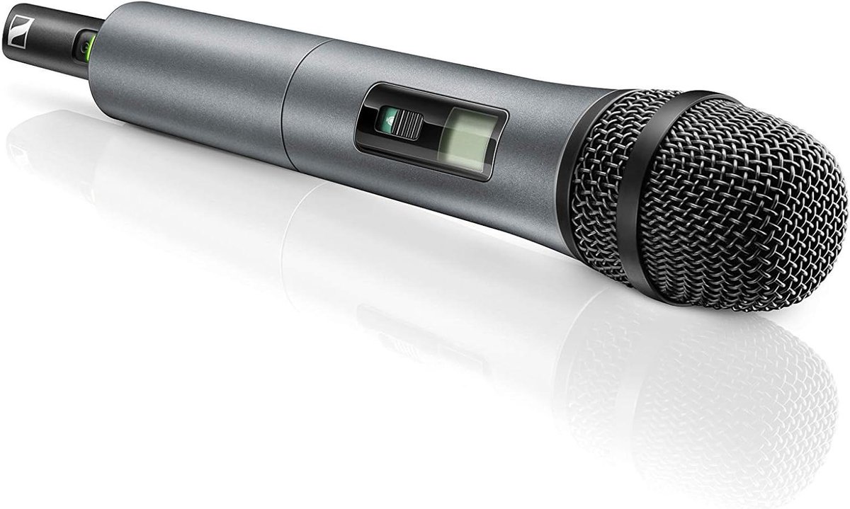 Draagbare Microfoon Zender - Handheld Microfoon Zangmicrofoon - Live Optredens - Robuuste Metalen Behuizing - 100 Meter Bereik - Zwart