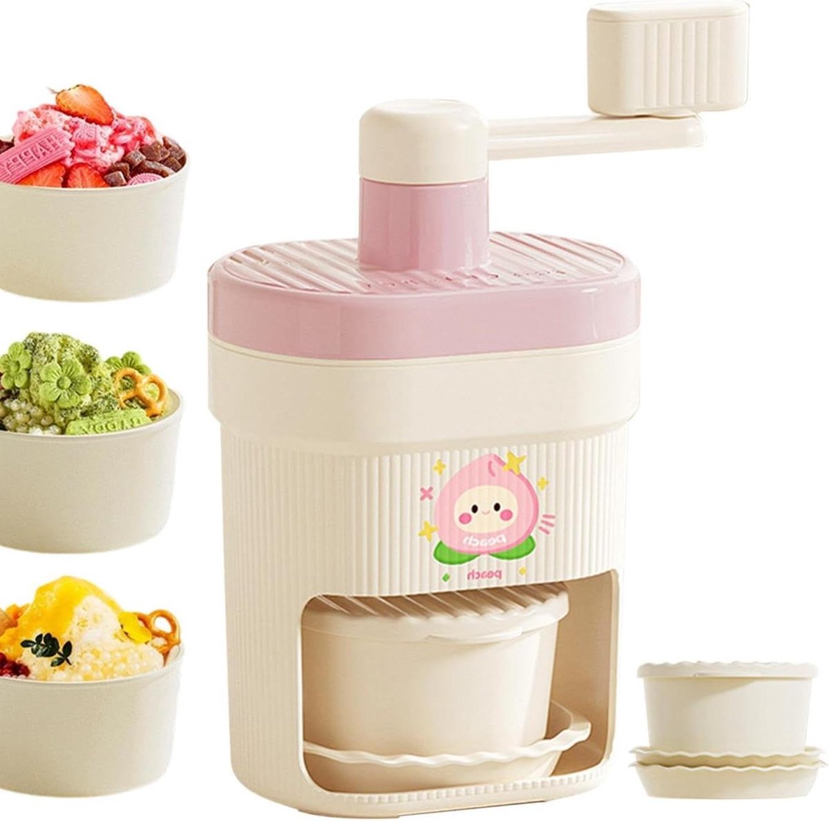 IJsbreker - IJsschaafmachine Slush Machine - Drankjes Bereiden - Handslinger Ontwerp - 24 x 13 x 13 cm - Wit