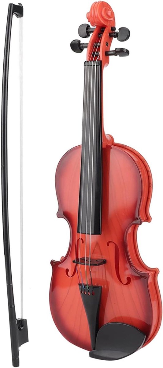 Simulatie Viool Speelgoed - Muziekinstrument Kinderen - Muziek Leren - Verstelbare Snaarinstrument - 50 x 22 x 8 cm - Lichtbruin