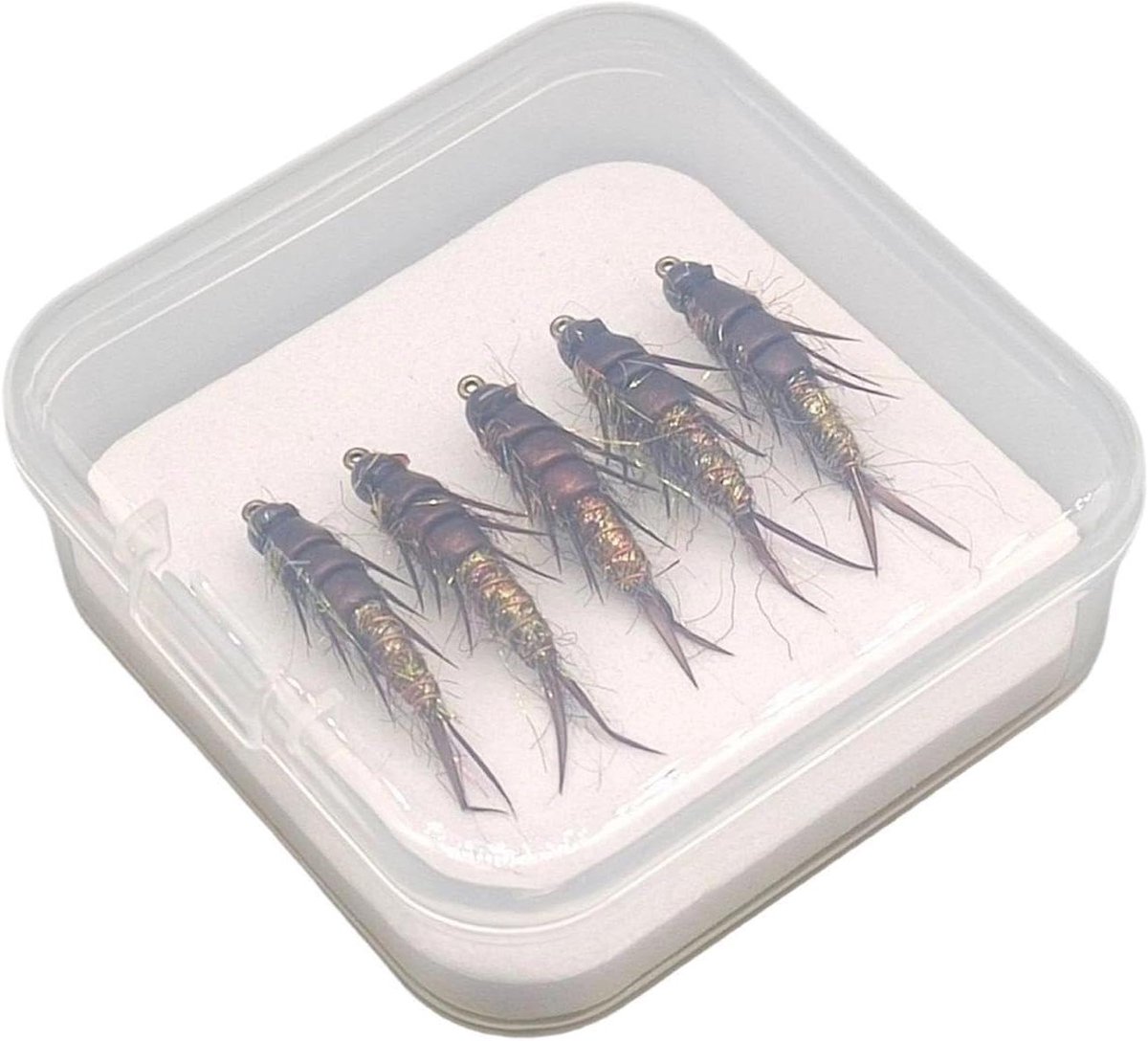 Kunstaas Vliegvissen - Visgerei Set - Forellen Vangen - Levensecht Ontwerp - 5 stuks - Assortiment
