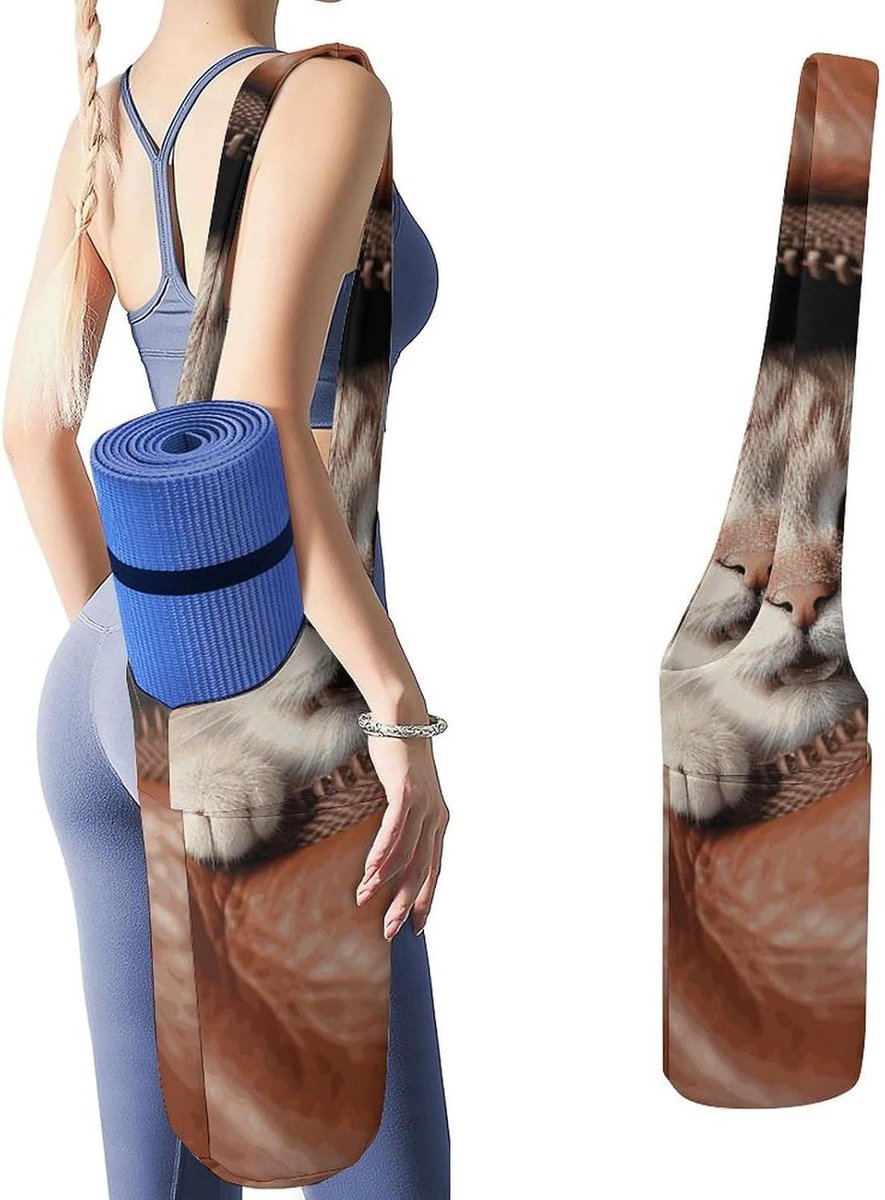 Yoga Mat Tas - Draagtas Gym - Sportspullen Dragen - Multifunctioneel - 50x40x18cm - Wit