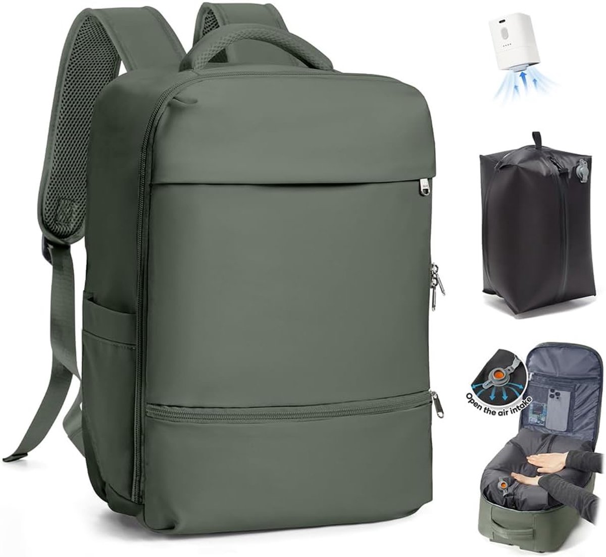 Reisbackpack met Vacuümcompressie - Waterdicht - Ideaal voor Ryanair en andere luchtvaartmaatschappijen - ShopVlot