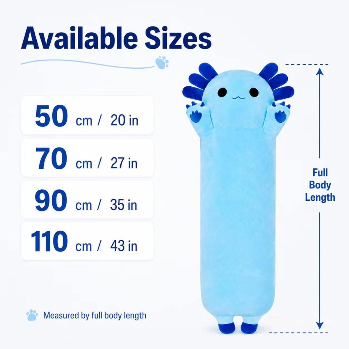 90cm Opgevuld Axolotl lang kussen, pluche dier, speelgoed, zacht Kawaii knuffeldier, speelgoed, schattige omarmingskussen voor kinderen