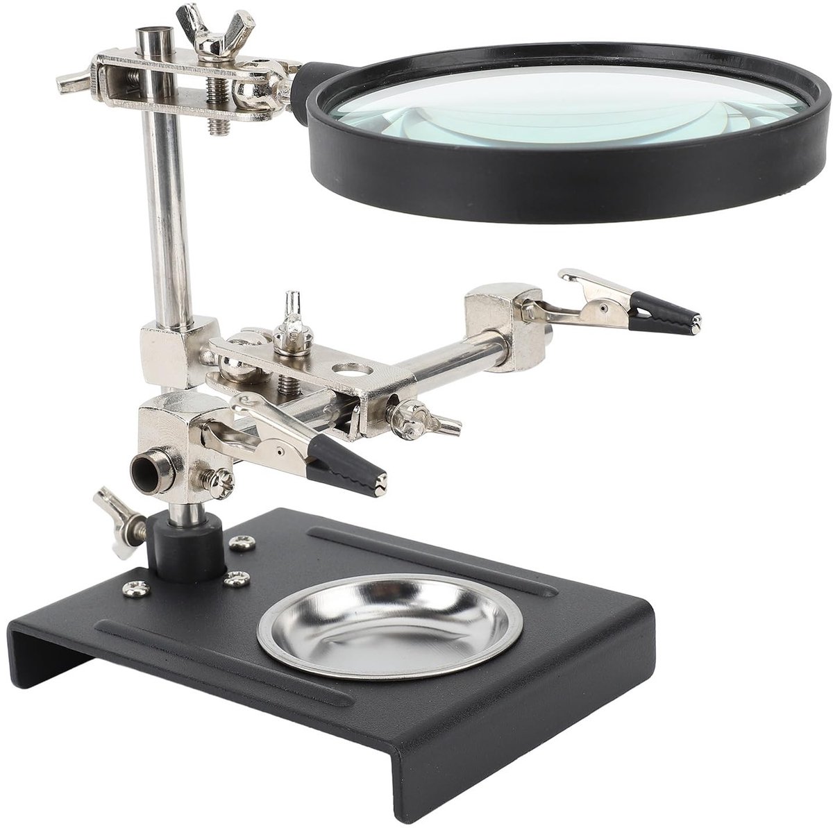 Omgoods - 6X Vergrootglas met Clip en Standaard - Ideaal voor Soldeerwerk